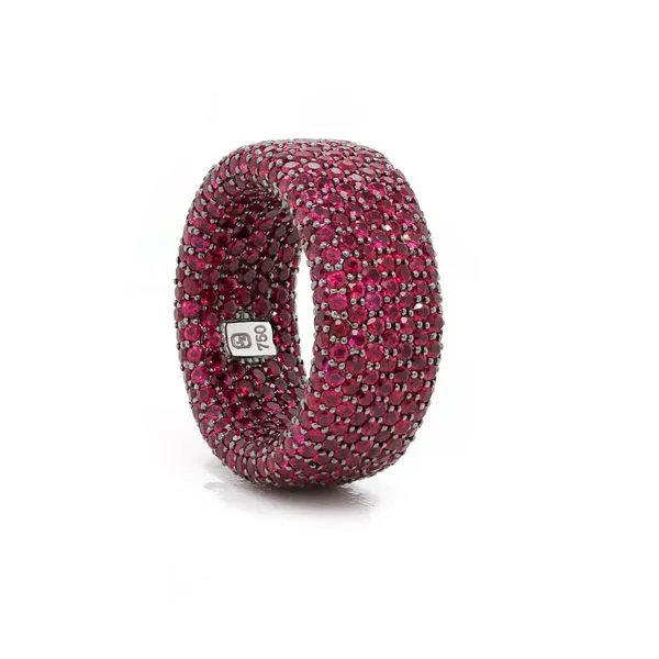 Ruby 360 degree Eternity Band Joe Escobar Diamonds Campbell, CA