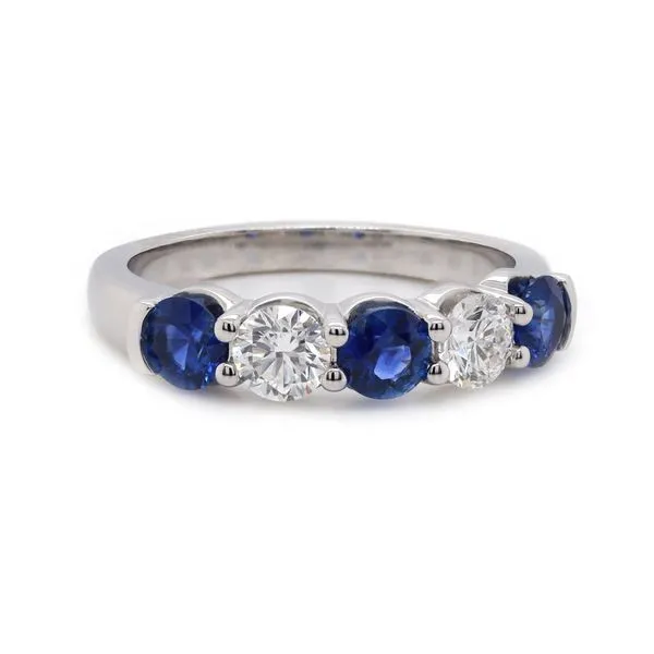 Sapphire and Diamond Band Joe Escobar Diamonds Campbell, CA