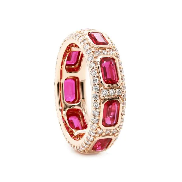 Ruby and Diamond Eternity Band Joe Escobar Diamonds Campbell, CA