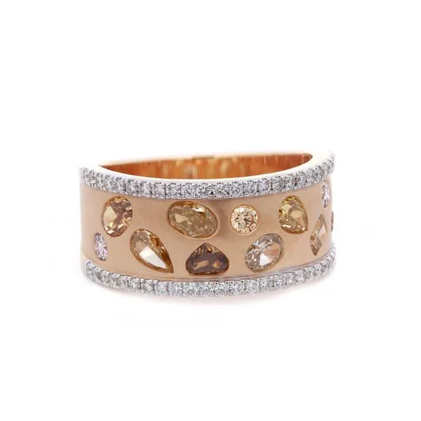 Multi Color Sapphire and Diamond Band Joe Escobar Diamonds Campbell, CA