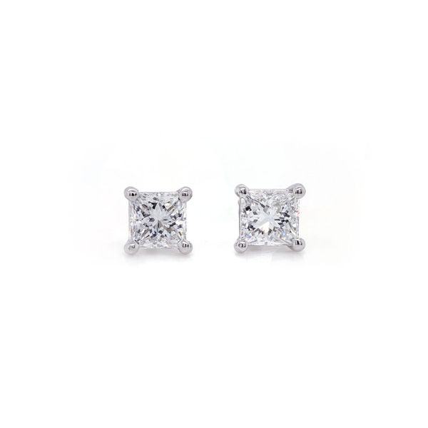 Princess Cut Diamond Stud Earrings 0.63ct twt Joe Escobar Diamonds Campbell, CA