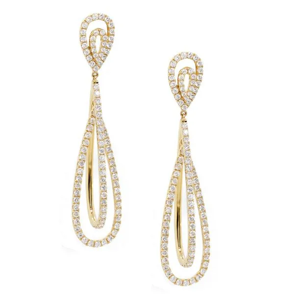 Diamond Drop Earrings Joe Escobar Diamonds Campbell, CA