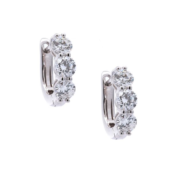 Diamond Hoop Earrings 2ct twt Joe Escobar Diamonds Campbell, CA
