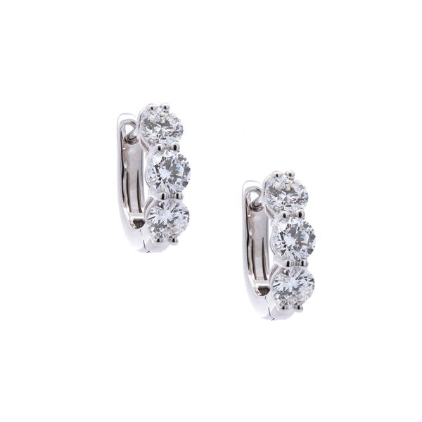 Diamond Hoop Earrings 1ct twt Joe Escobar Diamonds Campbell, CA