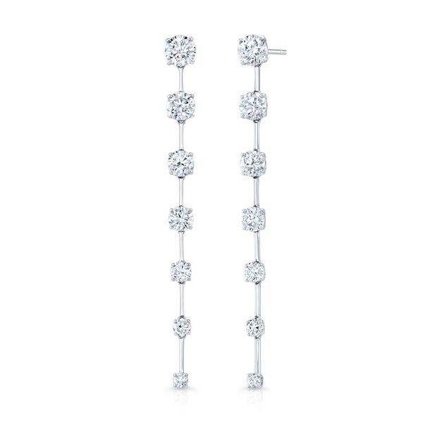 Rahaminov Design Graduated Diamond Drop Earrings Joe Escobar Diamonds Campbell, CA