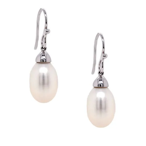 Pearl Drop Earrings Joe Escobar Diamonds Campbell, CA