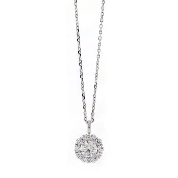Round Diamond Halo Pendant Joe Escobar Diamonds Campbell, CA