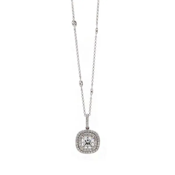 Diamond Double Halo Pendant Joe Escobar Diamonds Campbell, CA