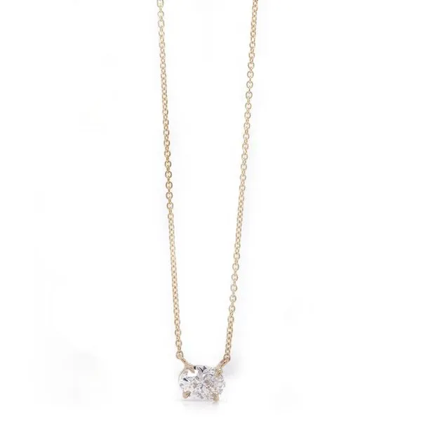 Oval Diamond Solitaire Pendant Joe Escobar Diamonds Campbell, CA