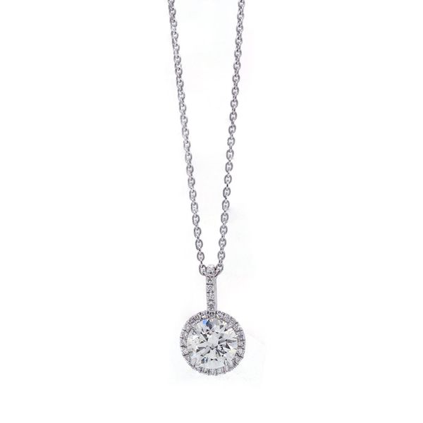 Diamond Halo Pendant Joe Escobar Diamonds Campbell, CA