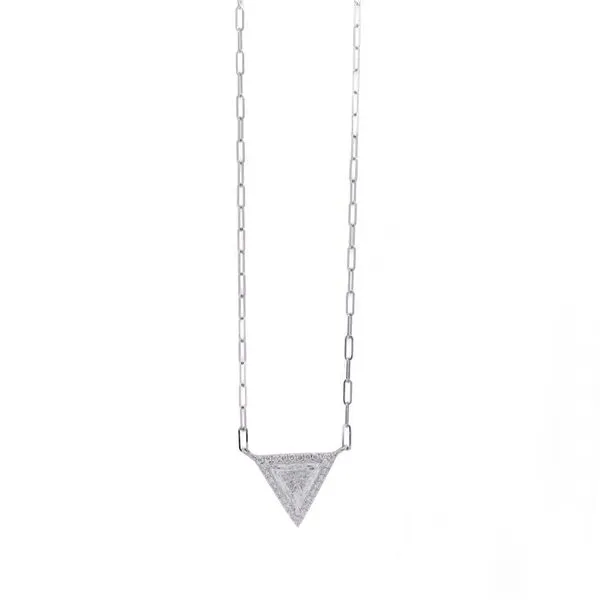 Trillion Cut Diamond Halo Pendant Joe Escobar Diamonds Campbell, CA