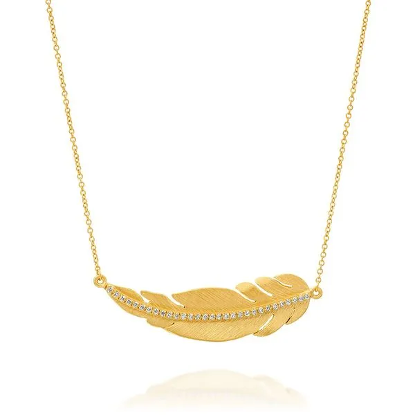 Marika Diamond Feather Pendant Joe Escobar Diamonds Campbell, CA