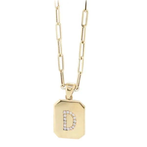 Diamond Initial Pendant Letter D Joe Escobar Diamonds Campbell, CA