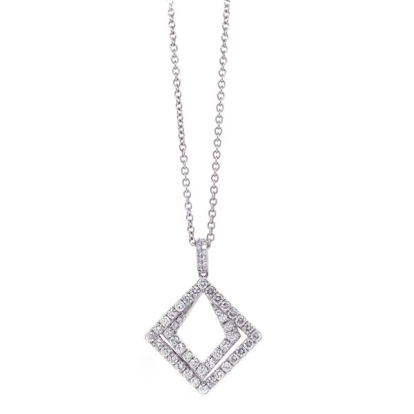 Geometric Diamond Pendant Joe Escobar Diamonds Campbell, CA