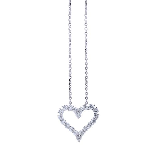 Open Diamond Heart Pendant Joe Escobar Diamonds Campbell, CA