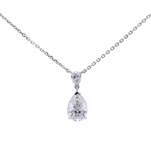 Pear Shaped Diamond Drop Pendant 2.5ct Joe Escobar Diamonds Campbell, CA