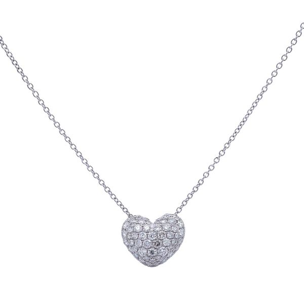 Diamond Pave Heart Pendant Joe Escobar Diamonds Campbell, CA