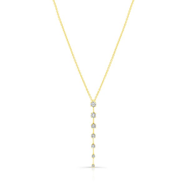 Rahaminov Design Graduating Diamond Drop Necklace Joe Escobar Diamonds Campbell, CA