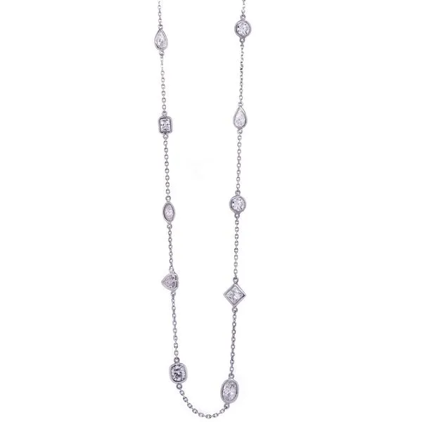 Multi Shape Diamonds by the Yard Necklace Joe Escobar Diamonds Campbell, CA