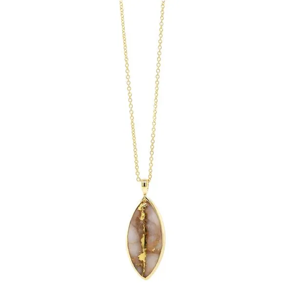 Gold Quartz Marquise Pendant Joe Escobar Diamonds Campbell, CA