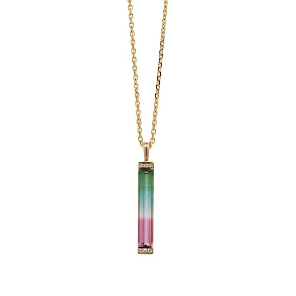 Bi-Color Tourmaline Pendant Joe Escobar Diamonds Campbell, CA