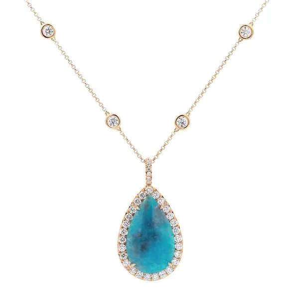 Paraiba Tourmaline Halo Pendant Joe Escobar Diamonds Campbell, CA