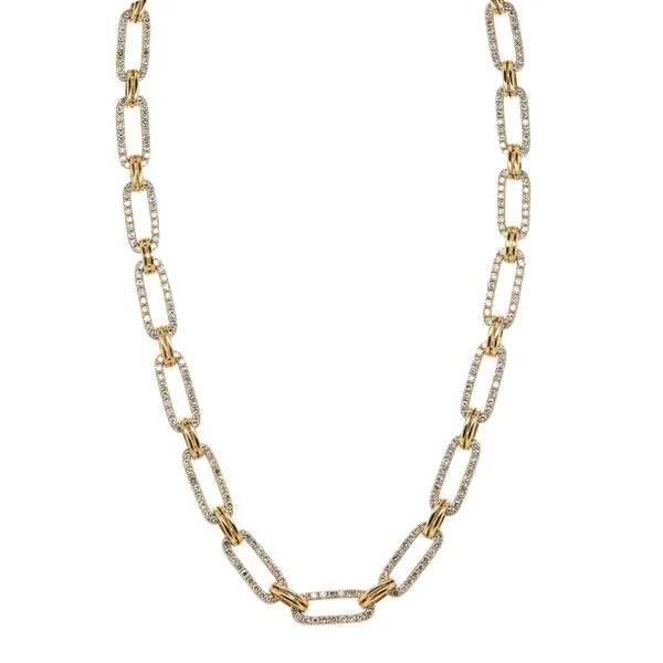 Pave Link Diamond Fashion Necklace Joe Escobar Diamonds Campbell, CA