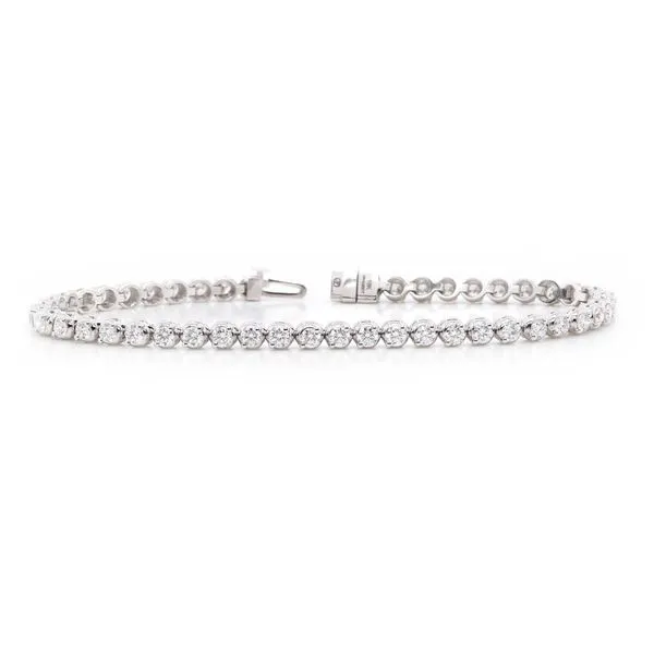 Two Prong Diamond Tennis Bracelet Joe Escobar Diamonds Campbell, CA