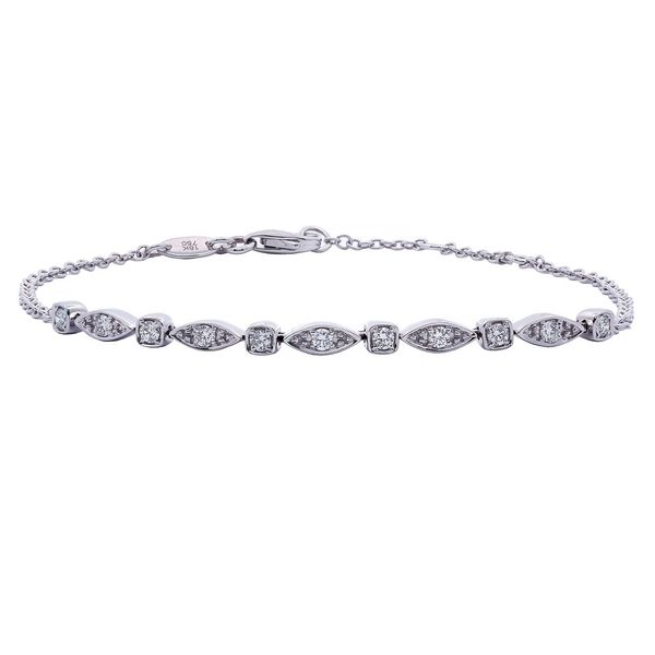 Vintage Style Diamond Link Bracelet Joe Escobar Diamonds Campbell, CA