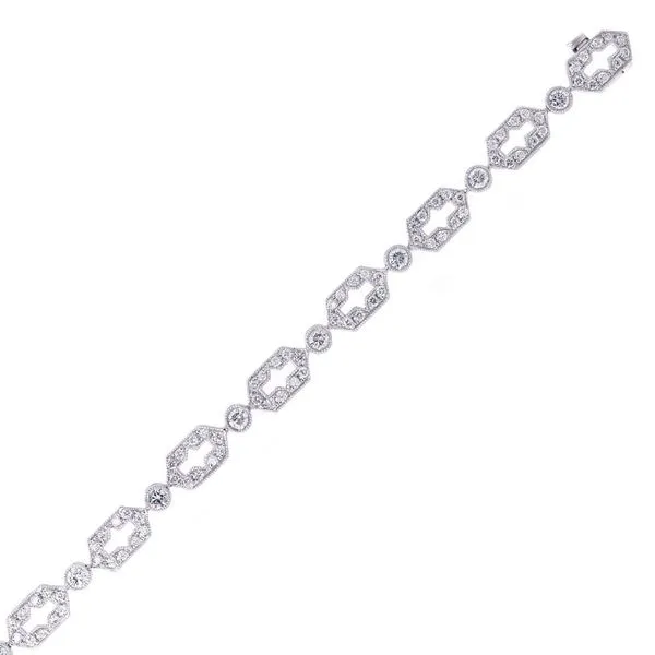 Art Deco Inspired Pave Diamond Bracelet Joe Escobar Diamonds Campbell, CA