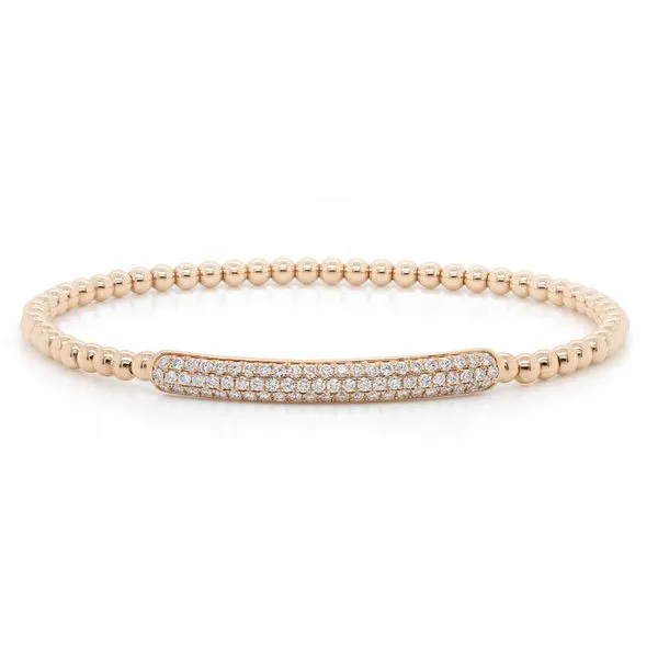 Diamond Pave Stretchy Bangle Bracelet Joe Escobar Diamonds Campbell, CA