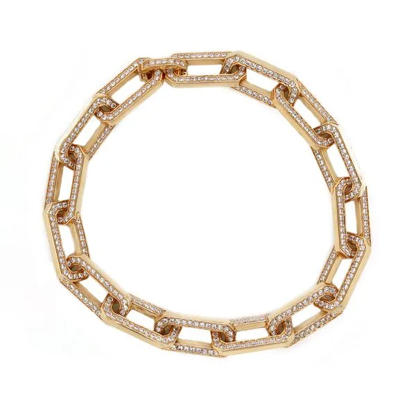 Diamond Pave Link Bracelet Joe Escobar Diamonds Campbell, CA
