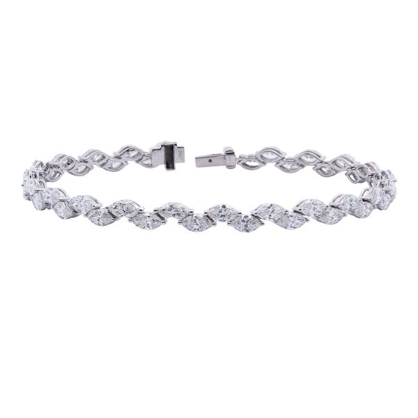 Marquise Cut Diamond Tennis Bracelet Joe Escobar Diamonds Campbell, CA