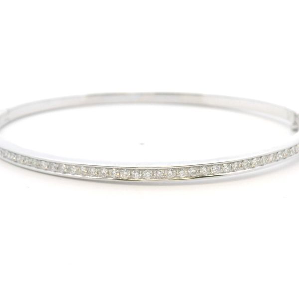 Pave Set Diamond Bangle Bracelet 0.73 ct twt Joe Escobar Diamonds Campbell, CA