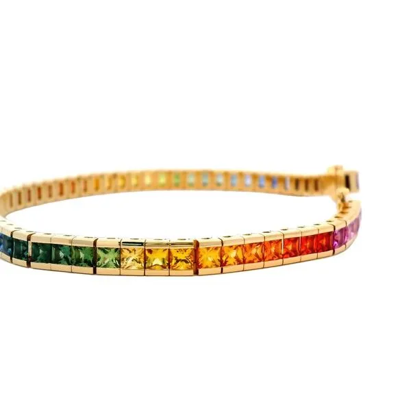Rainbow Sapphire Bracelet Image 2 Joe Escobar Diamonds Campbell, CA