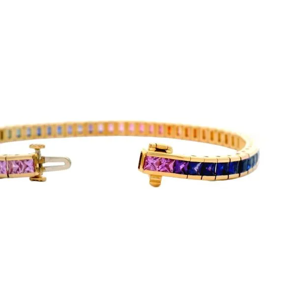 Rainbow Sapphire Bracelet Image 3 Joe Escobar Diamonds Campbell, CA