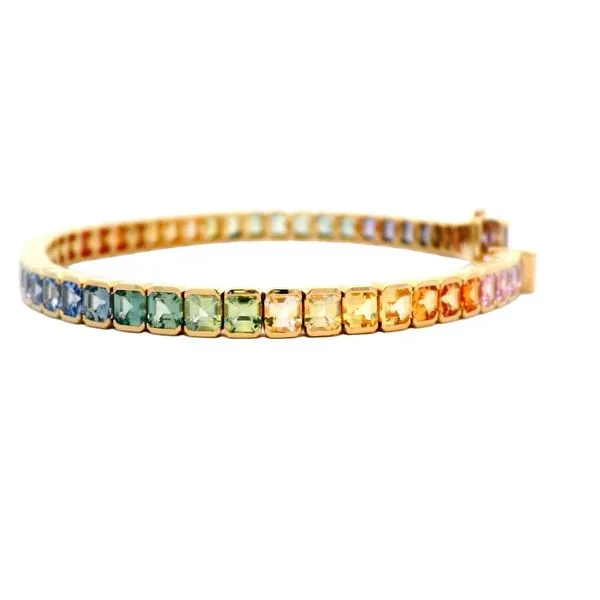 Rainbow Sapphire Bracelet Image 2 Joe Escobar Diamonds Campbell, CA