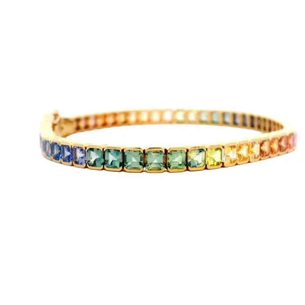 Rainbow Sapphire Bracelet Image 4 Joe Escobar Diamonds Campbell, CA