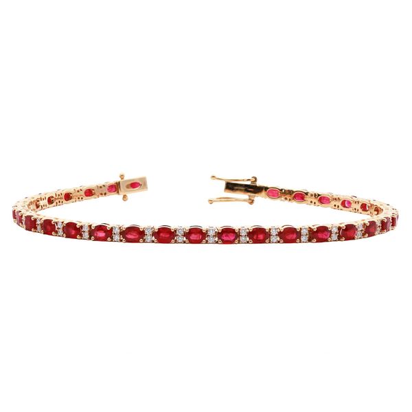 Ruby and Diamond Tennis Bracelet Joe Escobar Diamonds Campbell, CA