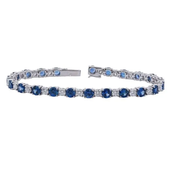 Sapphire and Diamond Tennis Bracelet Joe Escobar Diamonds Campbell, CA
