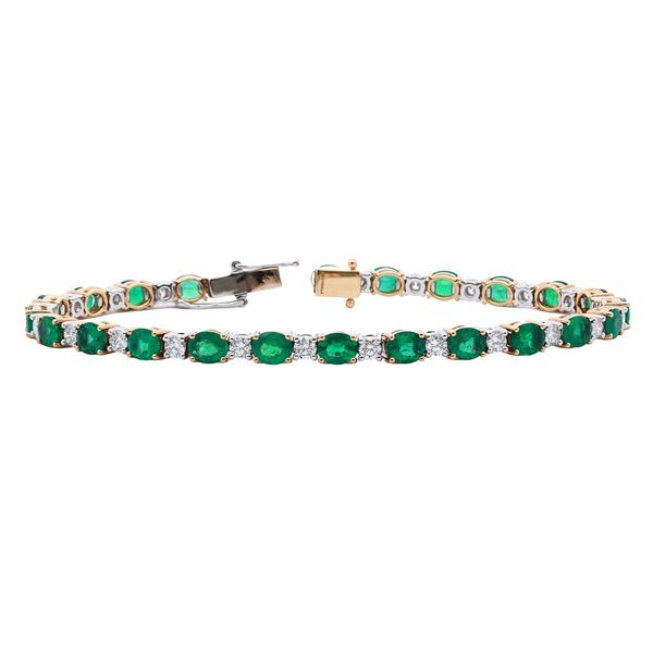 Emerald and Diamond Tennis Bracelet Joe Escobar Diamonds Campbell, CA