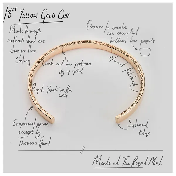 The Royal Mint 886 Cuff Bracelet 5.5mm Image 3 Joe Escobar Diamonds Campbell, CA
