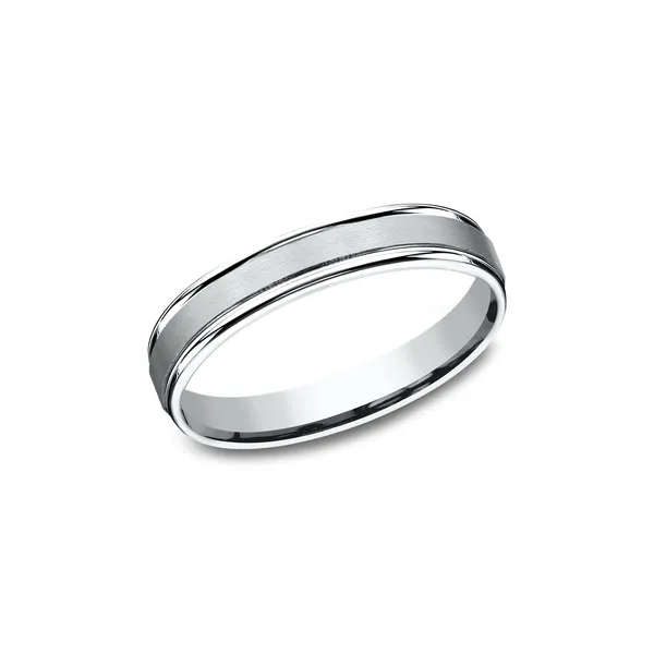White Gold Rimmed Edge Band in 4.5 mm Joe Escobar Diamonds Campbell, CA
