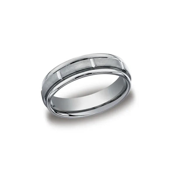 Rimmed Edge Band with 8 Grooves Joe Escobar Diamonds Campbell, CA