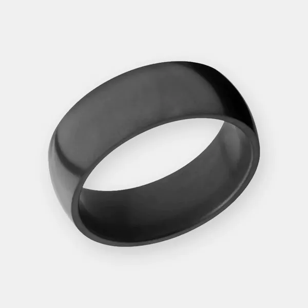 Elysium Solid Black Diamond Wedding Ring Matte Joe Escobar Diamonds Campbell, CA