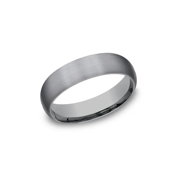 Domed Grey Tantalum Wedding Band Joe Escobar Diamonds Campbell, CA