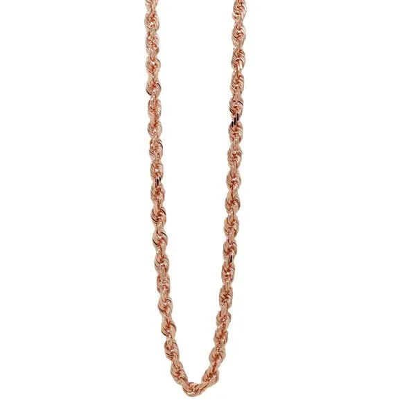 Mens Rose Gold Rope Chain 3.5mm Joe Escobar Diamonds Campbell, CA