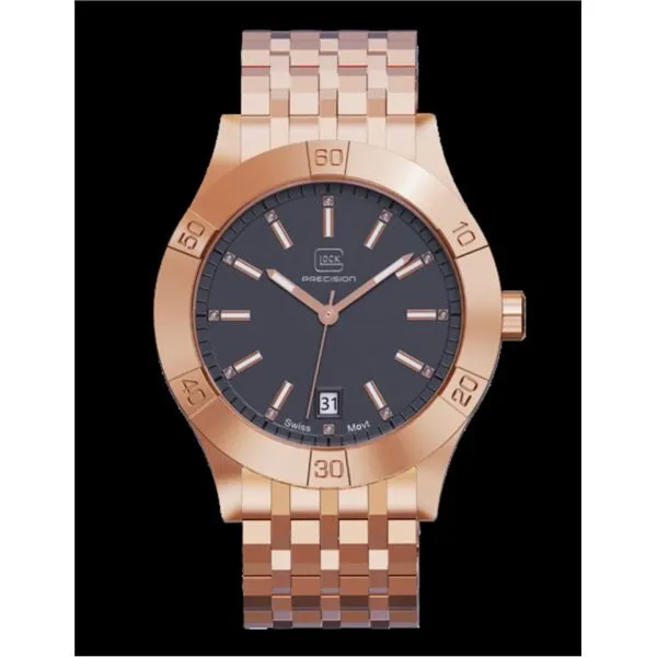 Glock Rose Gold Steel Watch