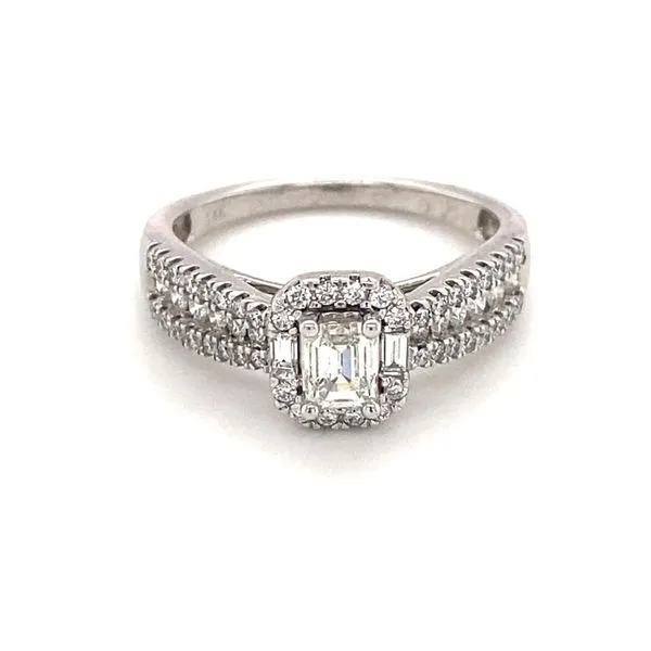 14KW 1.00ctw Diamond Engagement Ring and Band Falls Jewelers Concord, NC