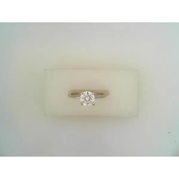 14K White Gold Solitaire Engagement Ring Falls Jewelers Concord, NC